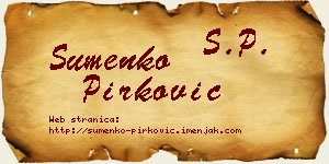 Šumenko Pirković vizit kartica